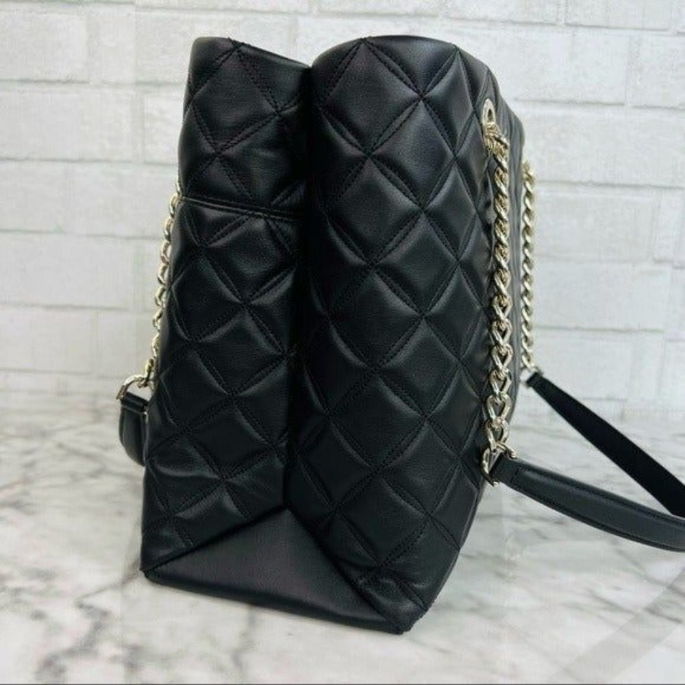 Kate Spade Natalia Quilted Smooth Leather Tote Shoulder Bag - Picture 4 of 12